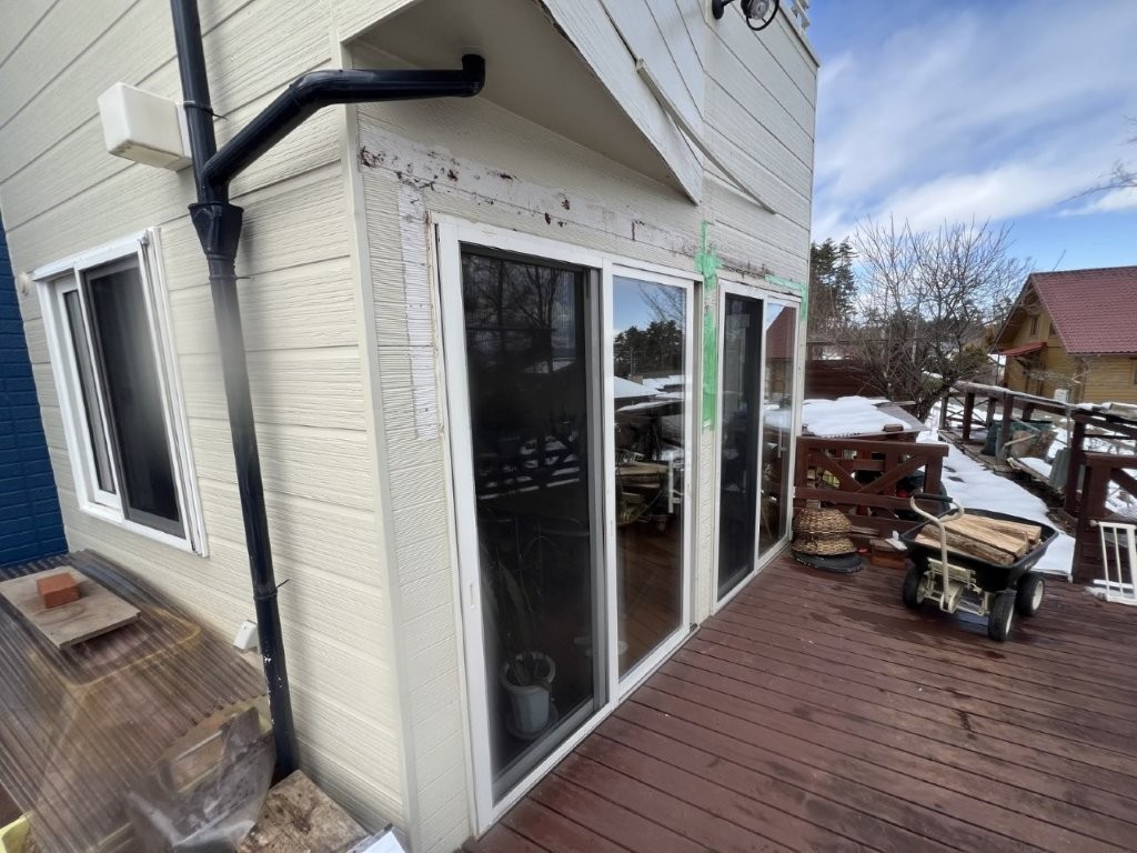 安曇野市 U様邸 テラス設置工事の前