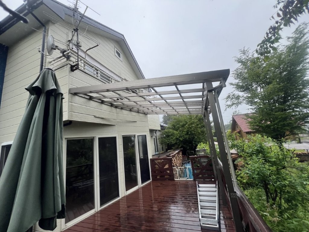 安曇野市 U様邸 テラス設置工事の後