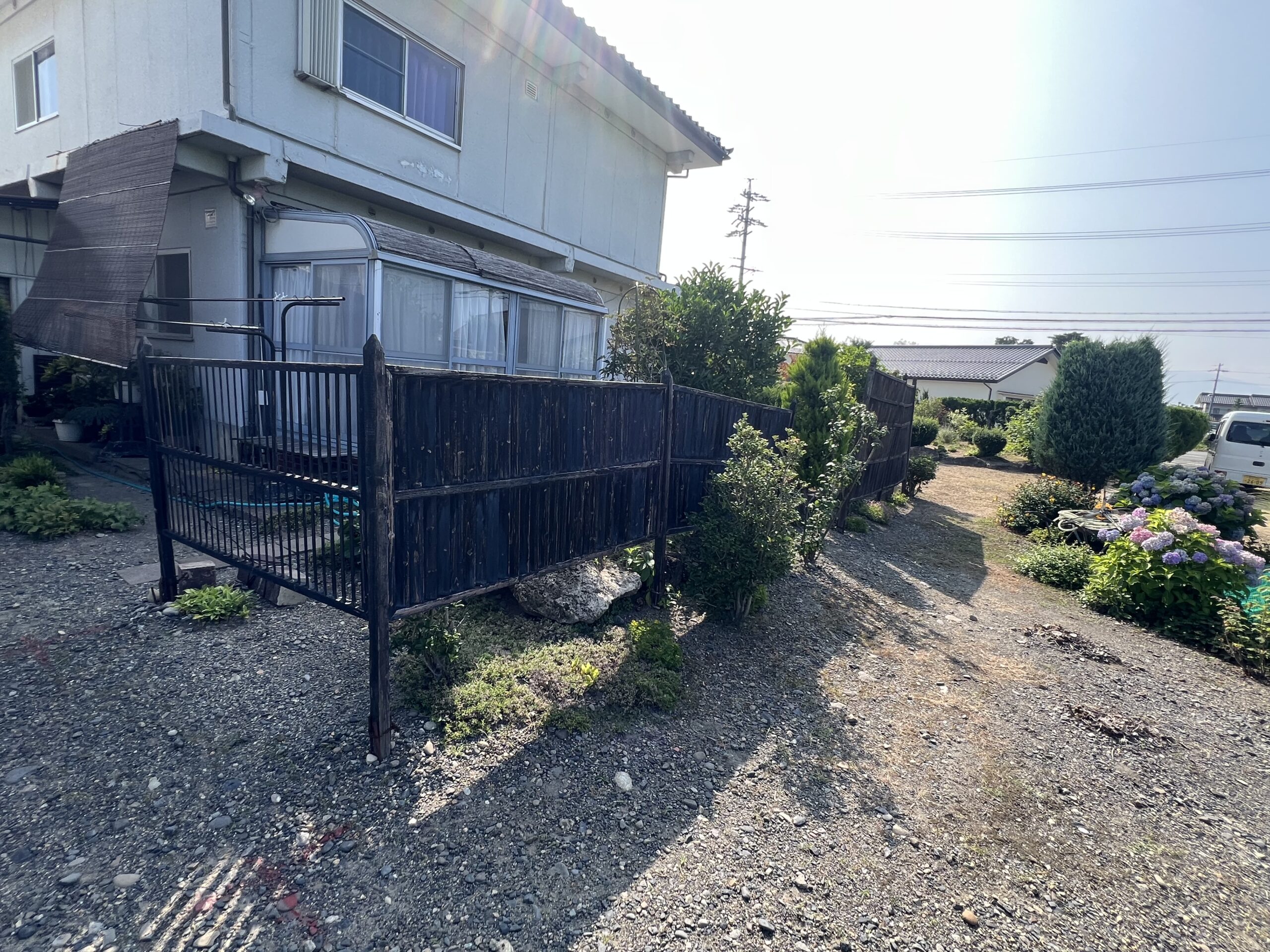 アルミフェンス張替工事ですの前