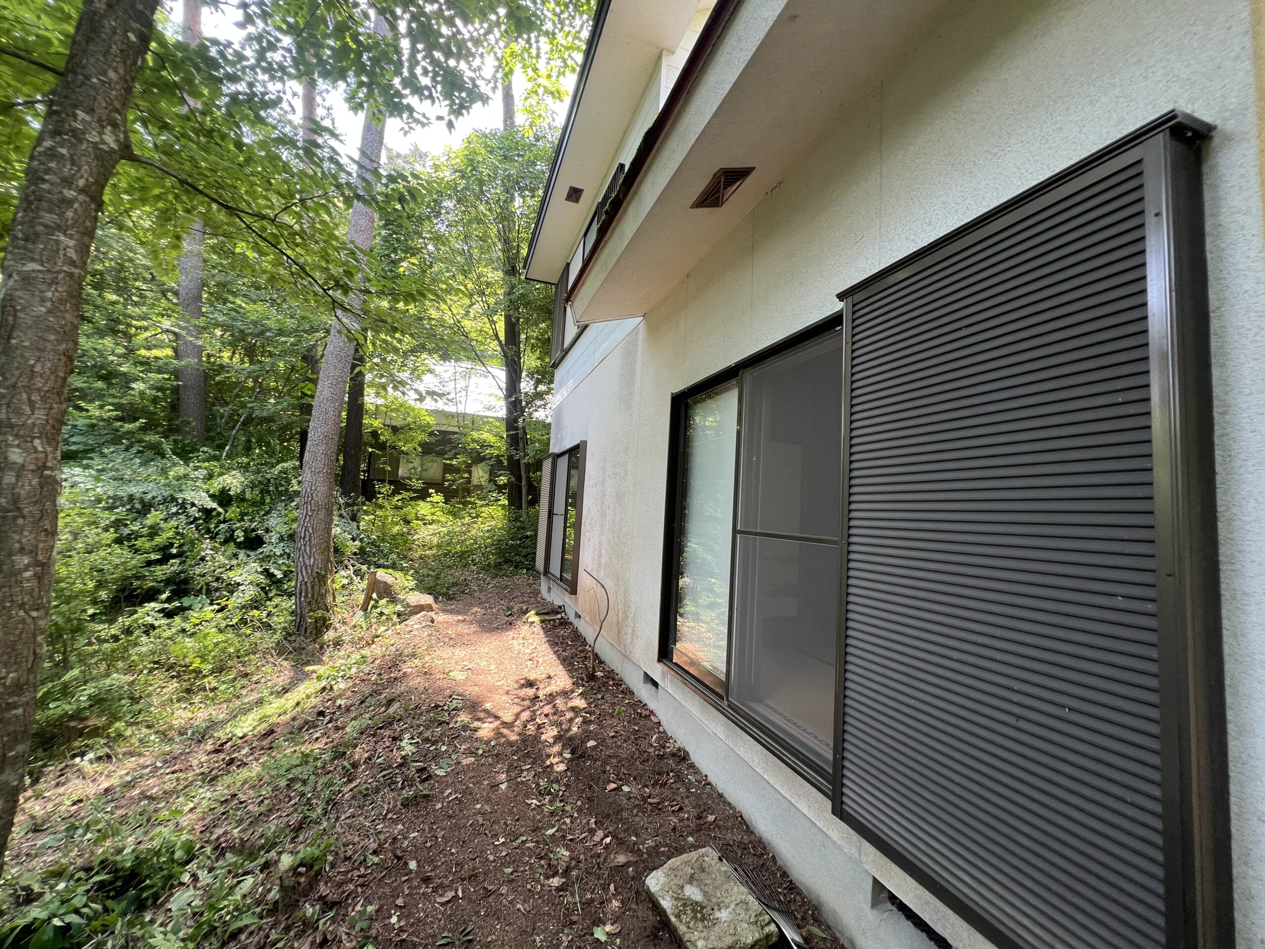 安曇野市　S様邸の前